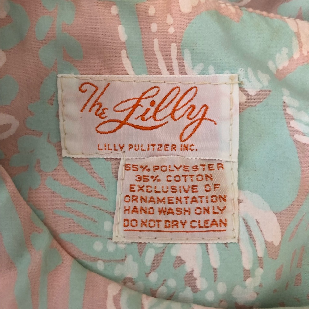 Vintage Lilly Pulitzer "The Lilly" Maxi Dress S M - Picture 6 of 8